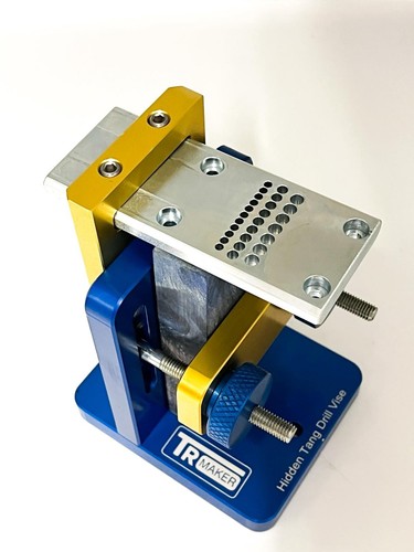 TR Maker Hidden Tang Knife Drill Vise | Knife Making Tool - Picture 3 of 8