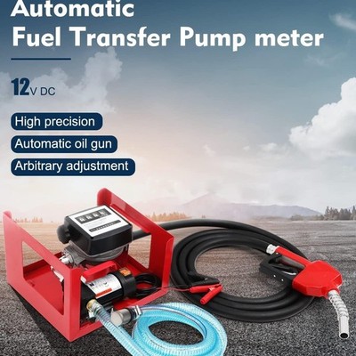 12V Oil Pump Metered D Iesel Fuel Transfer Kit 45L  Min 260W Wi [US-04767]