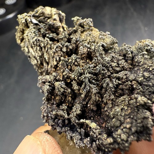 Golden Calcite Crystals on Chalcopyrite Pyrite Matrix / Missouri - Picture 23 of 24