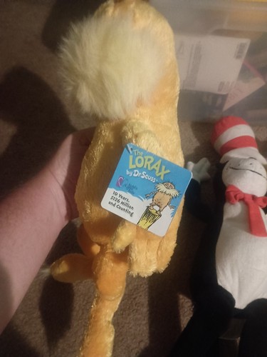 3x Kohl's Cares Dr. Seuss Lot The Lorax, Plush Stuffed Animal Toy Yarn Hair - Picture 7 of 19
