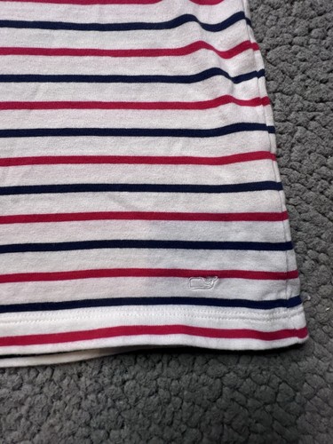 Vineyard Vines Nantucket Stripped Sleeveless Dress White &red Girls Size XL 16 - Picture 6 of 9