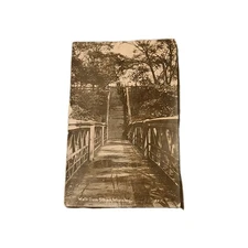 Vintage Walk Dam Steps Worsley RPPC Real Photo Postcard