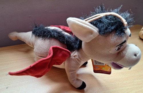 2004 Play By Play Shrek 2 - Dronkey - (RARE) Grey Dragon Soft Plush Stuffed Toy - Picture 6 of 10