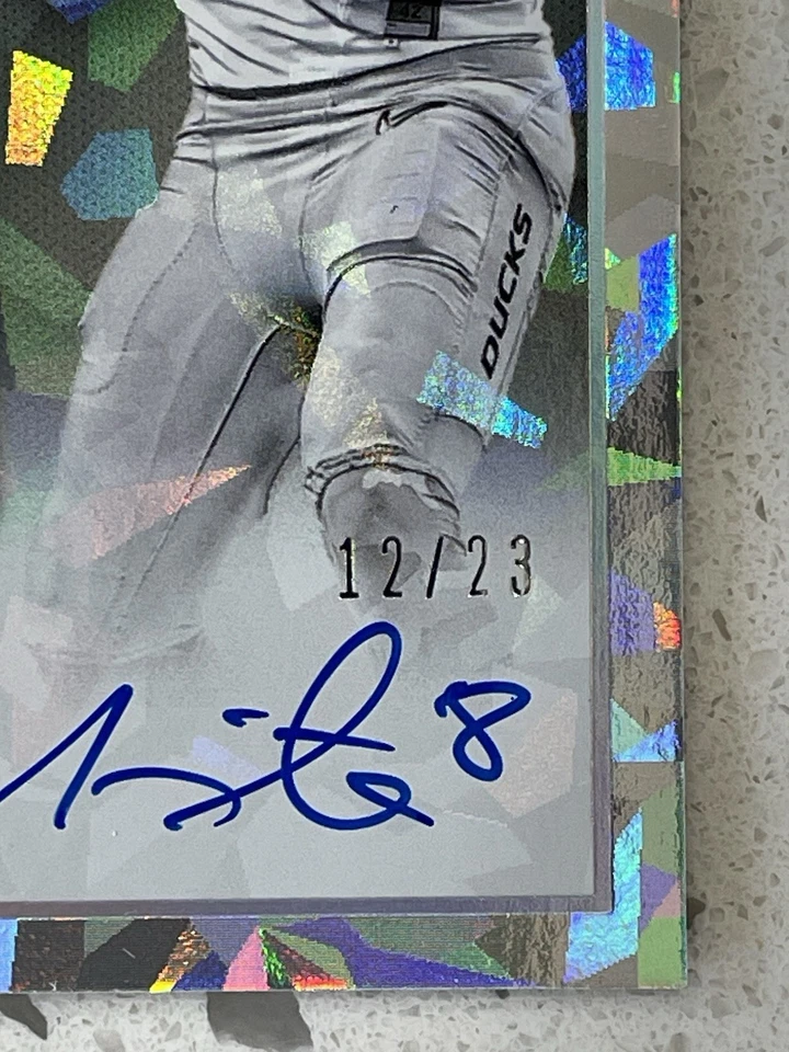 Marcus Mariota 2015 Contenders, boleto de novato Cracked Ice automático, Oregon Ducks/23 Foto 2 de 3