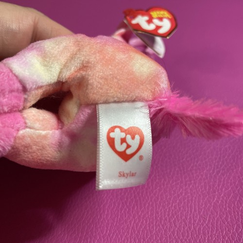 Beanie Baby (Beanie Bellies) - SKYLAR the Unicorn (Key Clip - 4 inch) - Picture 4 of 5