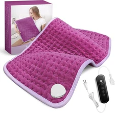 NEW Large 31" X 17" Electric Heating Pad Plush 9 Heat Settings 1-4 Hr Timer