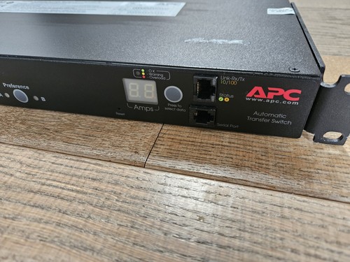 APC AP7721 NETZTRANSFERSCHALTER 19" 1HE Rack Mount Automatic Transfer Switch (1) - Bild 2 von 7
