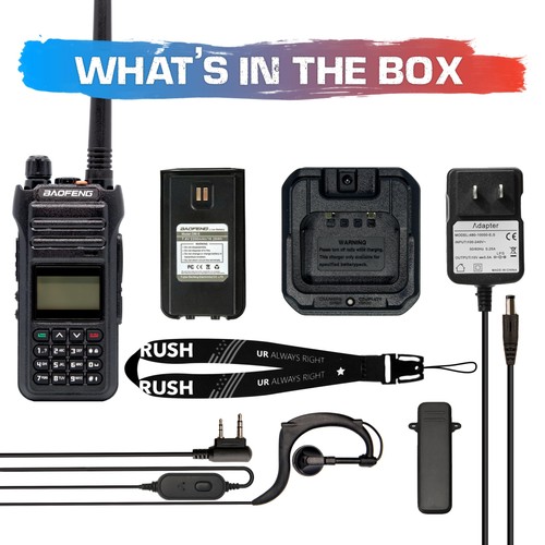 UV-9Rush Pro 10 watt ham Radio Handheld (Upgraded BF-H5) Two Way Radio UHF/VH... - Picture 6 of 8