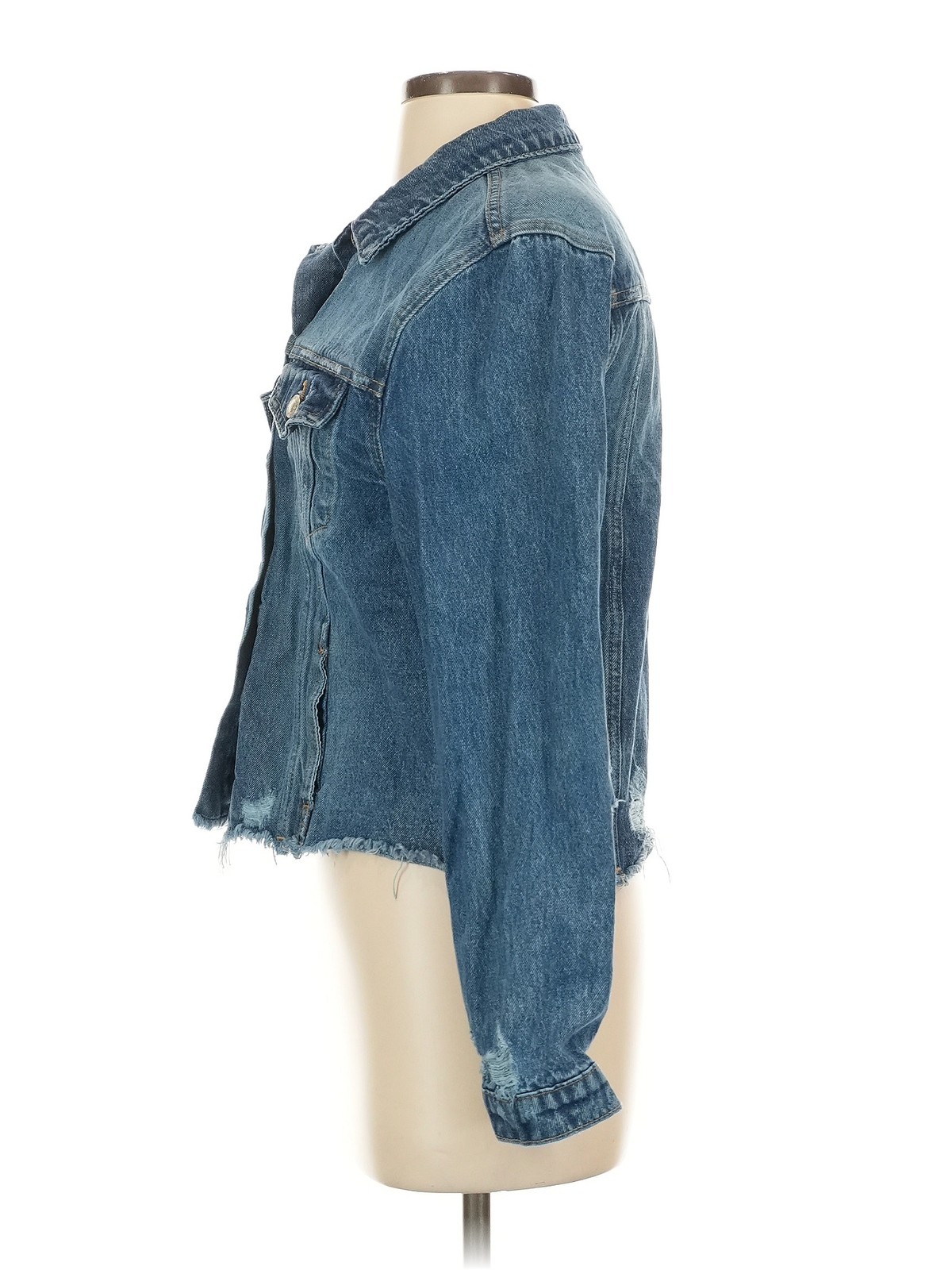 Vervet Women Blue Denim Jacket S - image 4