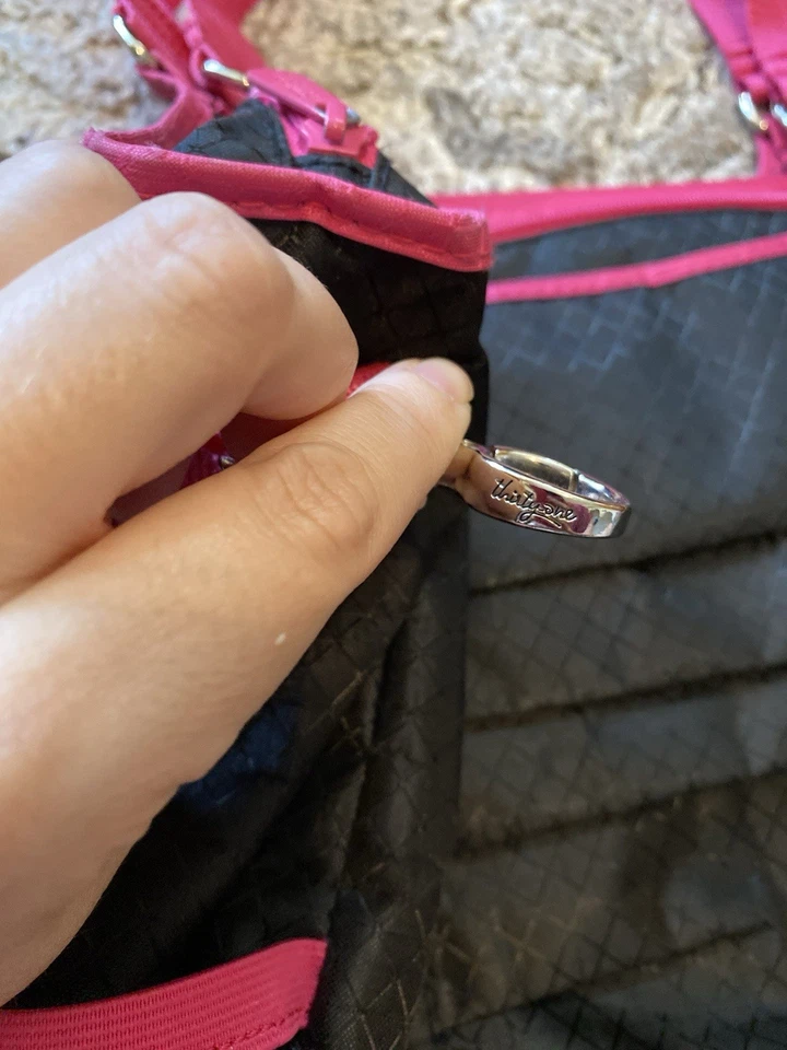 Bolso de Pañales Thirty-One 31 Todo Profesional Piscina Playa Gimnasio Yoga Viaje Negro y Rosa Foto 4 de 4