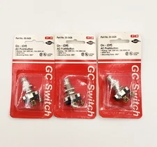 New Lot of 3 GC Electronics 35-3429 NC SPST  .5" AC Pushbutton 125V 250V 60d Wty