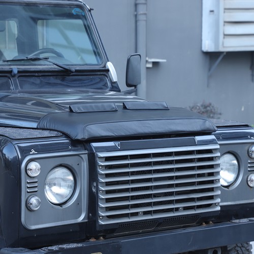 Lether Bonnet Protector Hood Deflector Guard For Land Rover Defender 2004-18 - Picture 8 of 16