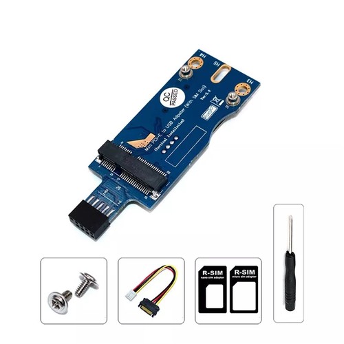 Mini PCI-E PCI-Express to USB Adapter with SIM Card Slot for 3G/LTE/4G Module - Picture 6 of 8
