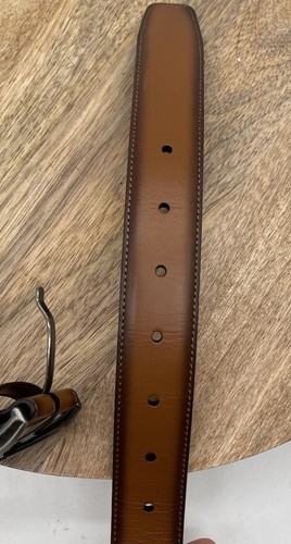 Neu ohne Etikett Pinguin braun Ledergürtel Herren Größe 38 - Bild 4 von 7