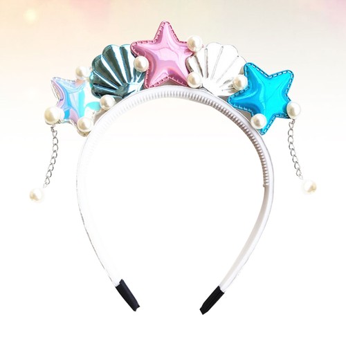 Ocean Themed Headband Mermaid Sea Star Hairwear Shell Design Hair Costume Access - Picture 5 of 12