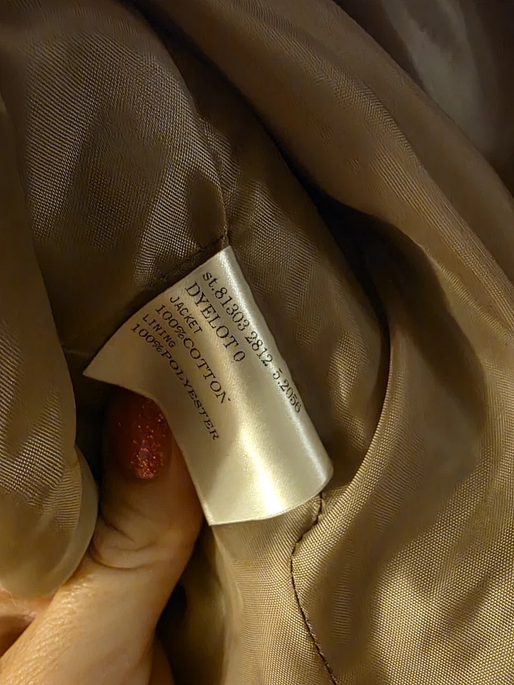 Chaqueta Blazer Adrienne Vittadini Mujer 8 Poli Forrada 100% Algodón Ropa Profesional Foto 4 de 4