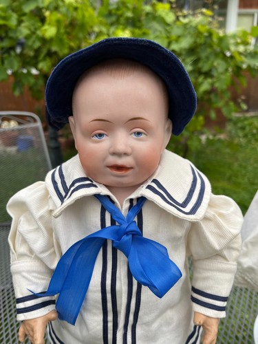 Gebrüder Knoch 205 Junge 41 cm Deutschland um 1906 Rarität Charakterpuppe - Picture 4 of 9
