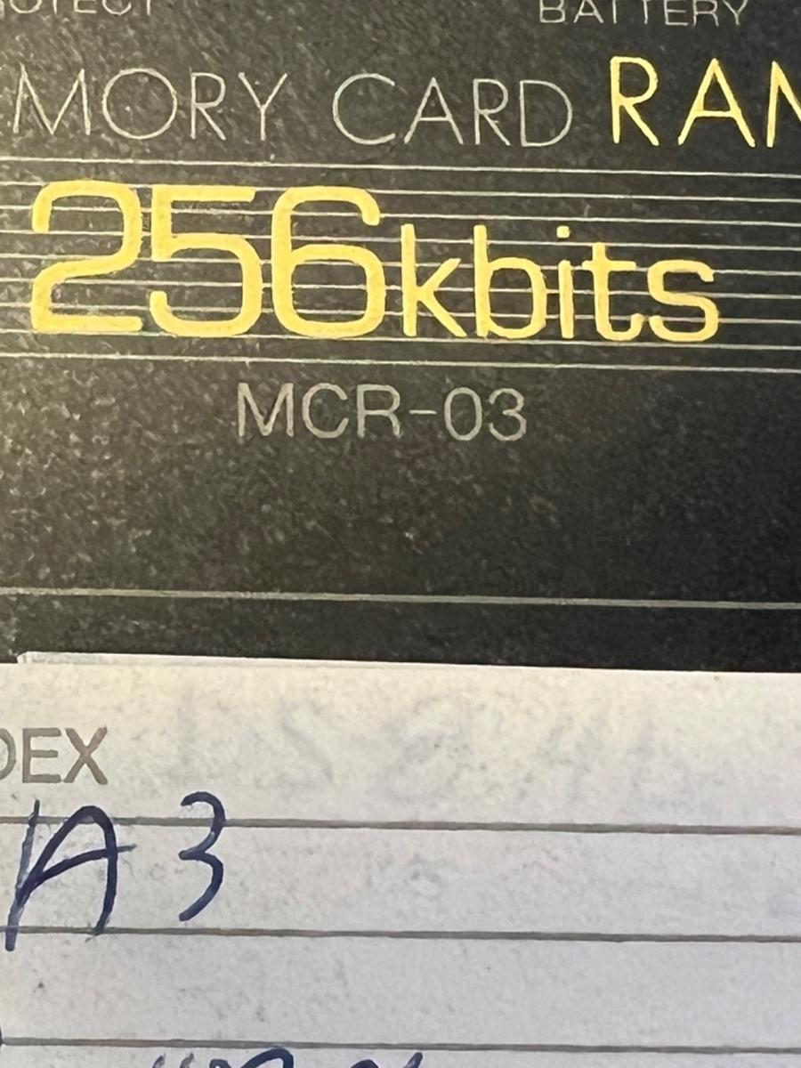 Korg M1 Wavestation Memory Card RAM MCR-03 256 Kbits | eBay