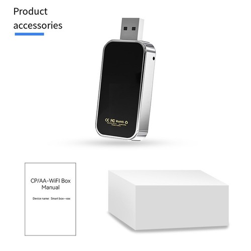 Sleek Design USB Wireless Connection Adaptor for Both For Carplay & For Android - Zdjęcie 3 z 12