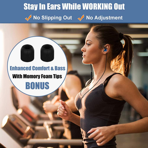 Wired over Ear Earbuds for Kids Women Small Ears, Sport In-Ear Headphones Earhoo - Picture 3 of 12