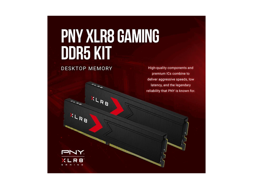 PNY XLR8 32GB (2 x 16GB) DDR5 6000 (PC5 48000) Desktop Memory Model MD32GK2D5600 - Image 4 of 4