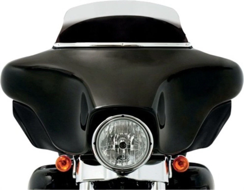 Memphis Shades MEM7201 Black Wind Deflectors for Harley Batwing Touring 96-13 - Image 3 of 3