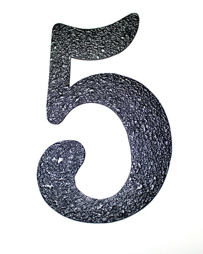House Numbers - Black Embossed Magnetic - Great for Garage Doors - Picture 6 of 11