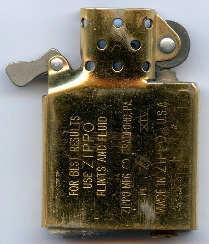 Zippo Brass Lighter Danish Military Arctic Greenland Command 1932-1991 Used !!! - Picture 4 of 6