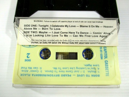 Peabo Bryson/Roberta Flack Born to Love Cassette Tape Capitol Record 1993 Tested - Picture 4 of 6