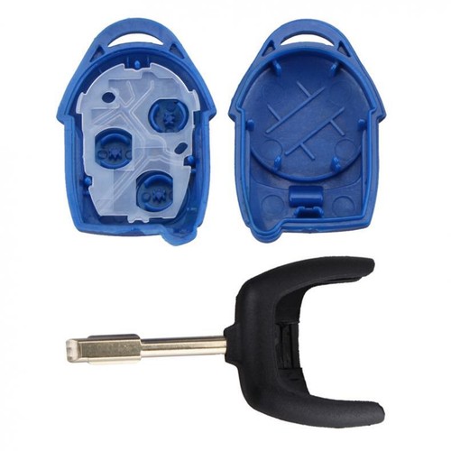 3 BUTTON REMOTE KEY FOB CASE SHELL COVER AND BLADE FIT FOR FORD TRANSIT MK7 5-15 - Picture 2 of 6