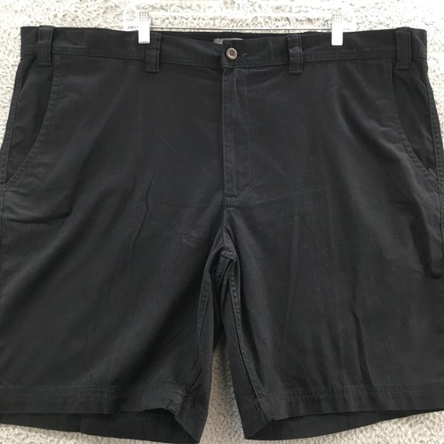 St Johns Bay Comfort Stretch Chino Shorts Mens 50 Big (actual 49x9.5) Black NEW - Picture 2 of 18