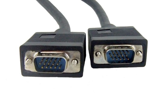 VGA DE 15pin Monitor Lead Male to Male Home Theatre 2M Stereo Cable - 第 1/5 張圖片
