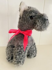 Vtg 1980 Dakin Pillow Pets Terrier Plush 9 Scottie Dog Gray Ground Nutshells