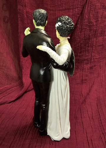 Novia de Frankenstein Boda Baile Halloween Decoración Estatuilla Monstruo Estatua Nuevo - Imagen 3 de 6