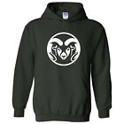 Colorado State Rams Primary Logo Adult Licensed Unisex Hoodie