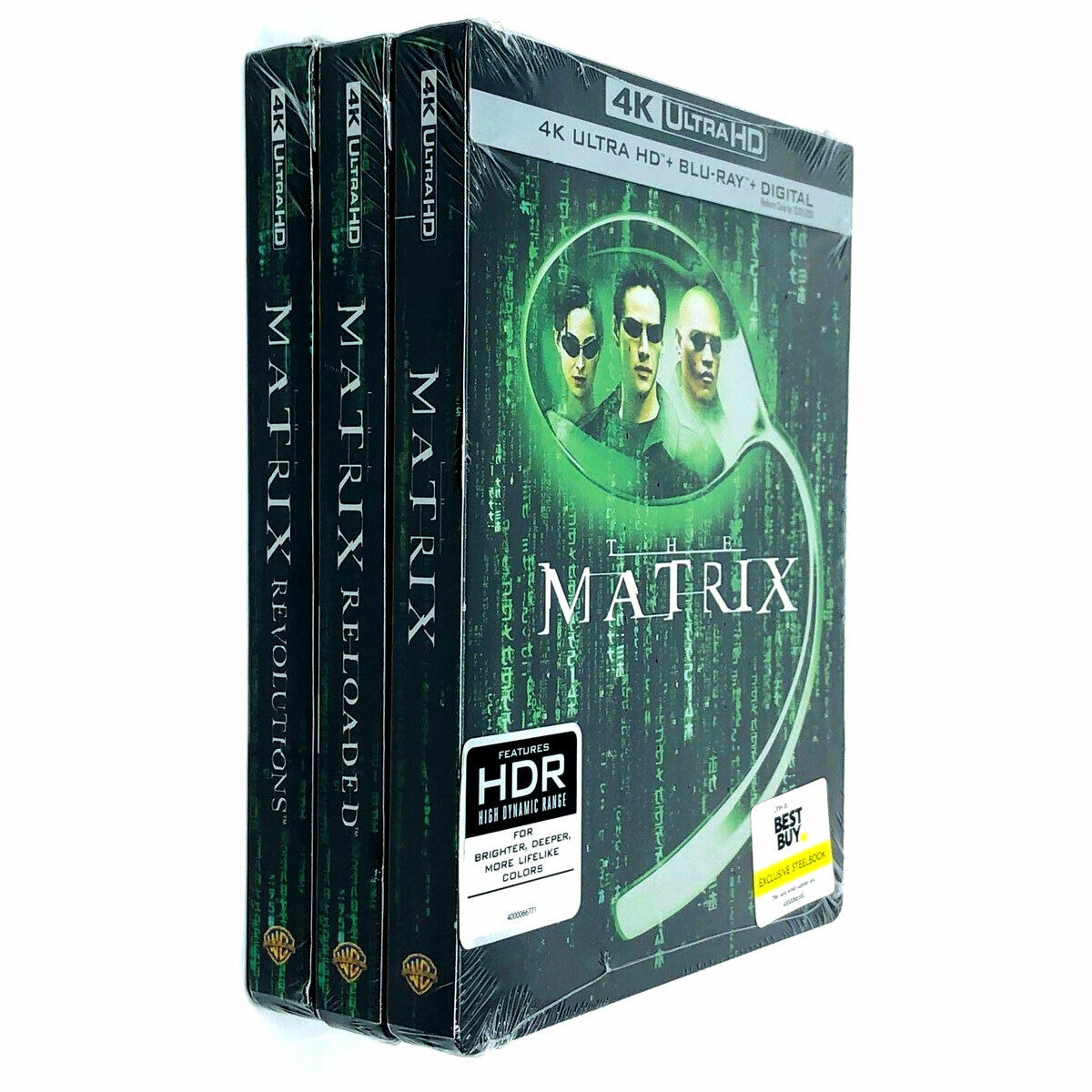 The Matrix Reloaded Revolutions 3 Movies 4K+Blu-Ray Best Buy US SteelBook  MINT