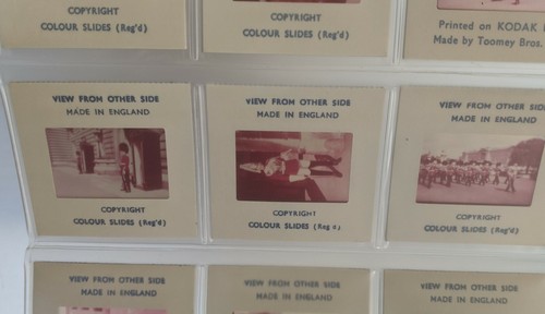 VTG 1960's Souvenir Set of 12 Colour Slides London Guards Kodak Toomey Bros - Picture 3 of 7
