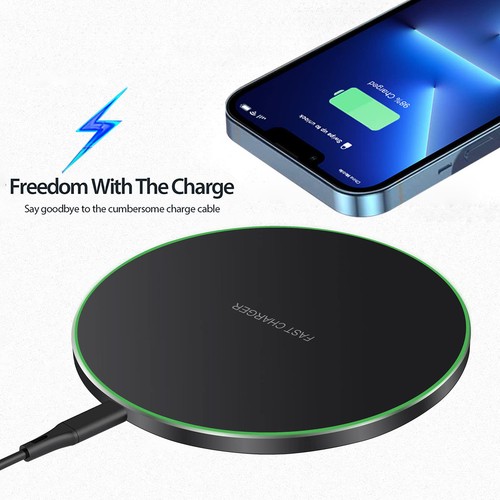 50W Wireless Charger Fast Charging Pad Station Quick Charge For Most Phone