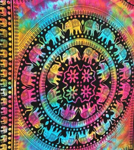 Indischer Elefanten Druck Mandala Wandteppich Wandbehang Queen & Twin Size Wandteppich - Bild 39 von 41