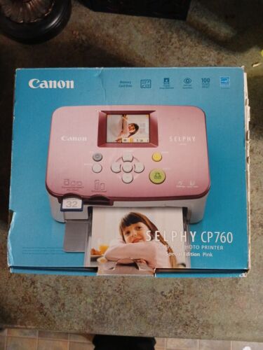 Canon SELPHY CP760 Digital Photo Thermal Printer *pink* Paper And Ink - Picture 2 of 10