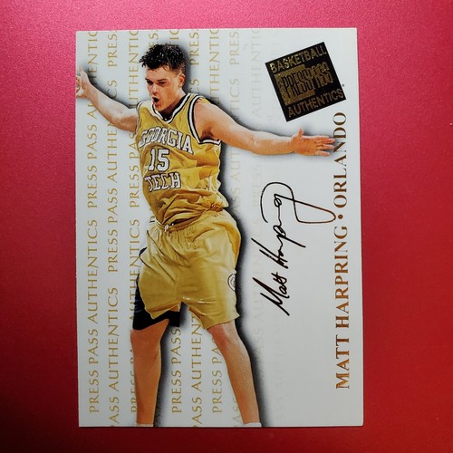 MATT HAEPRING - GOLD ROOKIE RC #13 GEORGIA TECH 1998 PRESS PASS AUTHENTICS - Picture 1 of 3