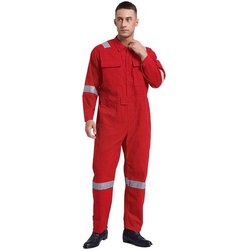 Mens Jumpsuit Unifoms Work Overalls Front Zipper Rompers Mechanic Boiler Suit - Bild 21 von 68