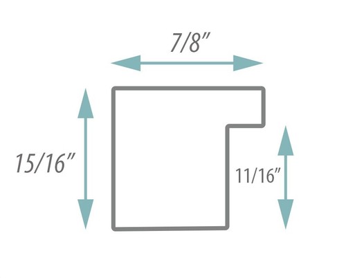 Ideal Frame 8.5 x 11" Black Picture Frames & Poster Frames, 7/8" Wood Molding - Picture 4 of 7