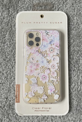 Custodia iPhone XR 11 trasparente floreale prugna Pretty Sugar - Foto 2 di 4