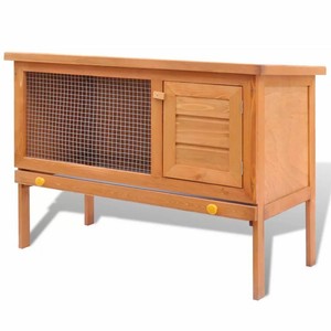vidaXL-Wooden-Rabbit-Hutch-36-034-Bunny-Pet-Cage-Small-Animal-House-Chicken-Coop