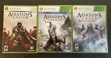 Assassins Creed Xbox 360 Lot Of 3 Brotherhood Tested Complete In Box CIB