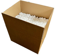 PACKING PEANUTS IN A BOX - ANTI STATIC LOOSE FILL - 3 Cubic Feet -  WHITE