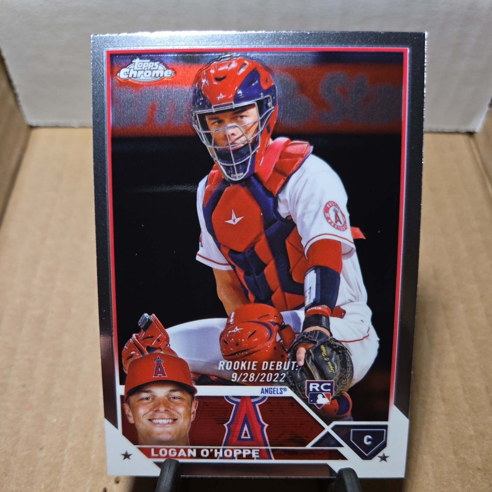 Logan O'Hoppe RC 2023 Topps Chrome Update #USC62 Los Angeles Angels