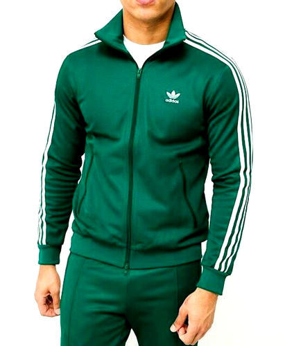 XL adidas Originals MEN'S BECKENBAUER TRACKSUIT JACKET & PANTS GREEN LAST 1 - Picture 6 of 7