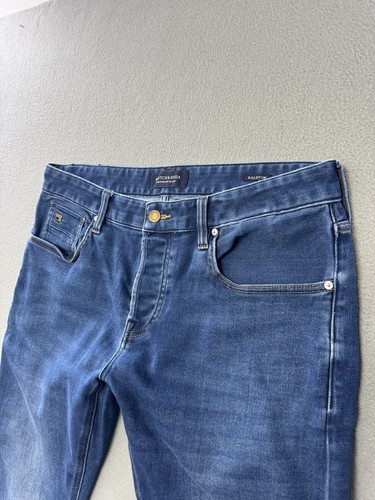 Scotch Soda Ralston Jeans 36x32 Men's Blue Slim Fit Pants Stretch Tapered Leg - Picture 3 of 12